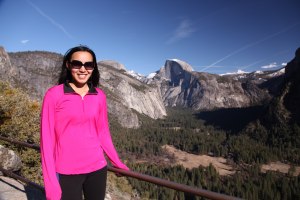 Another one of me in Yosemite with the half dome in the background.